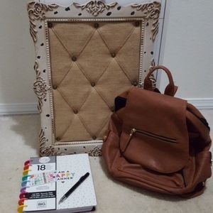 Madden girl camel brown backpack
